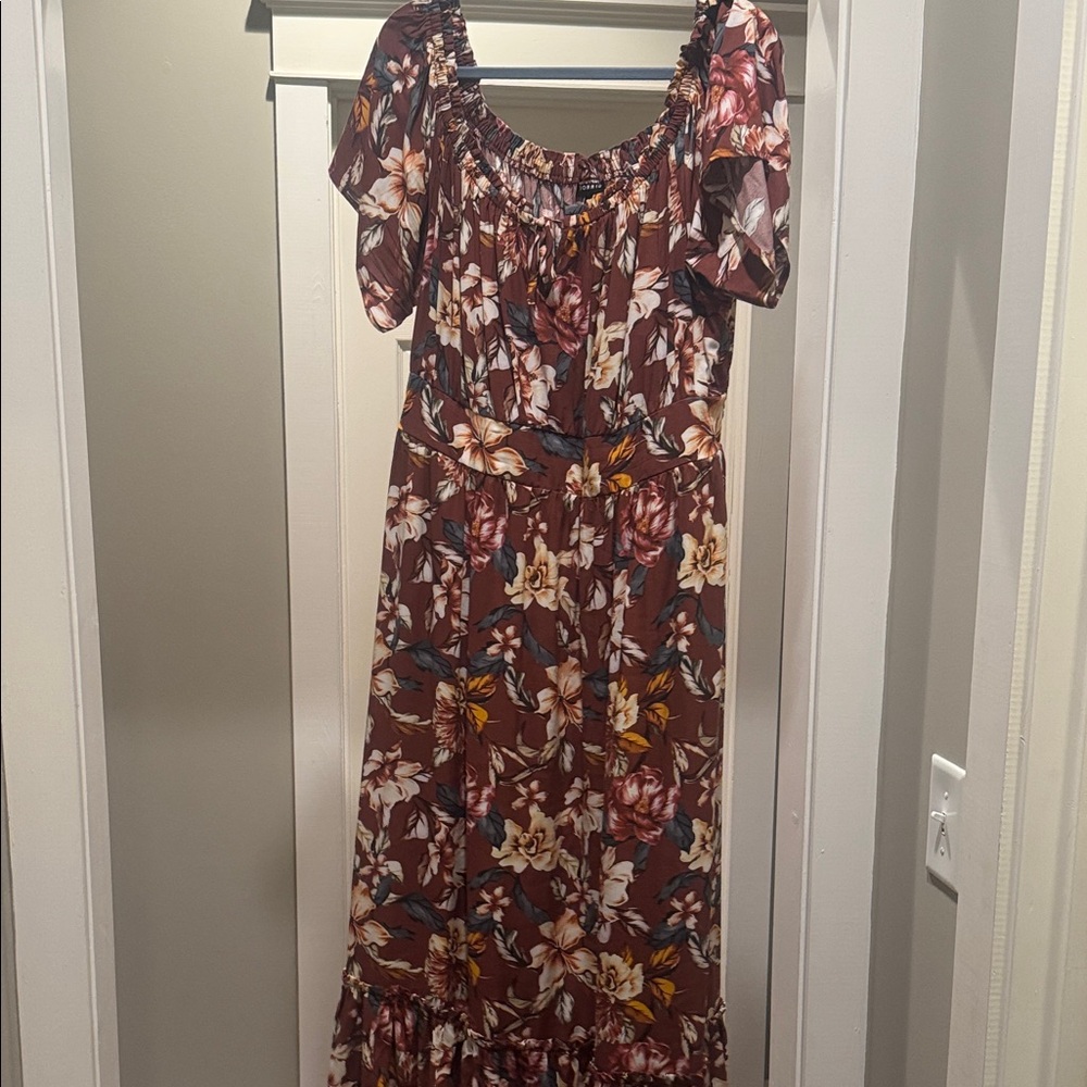 Torrid Floral Print Maxi Dress